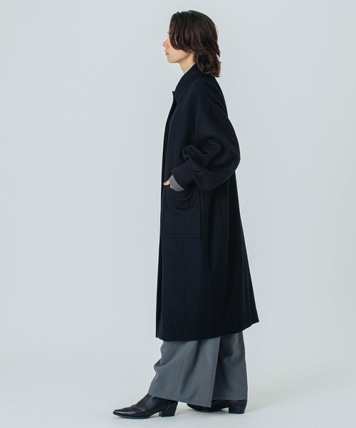 ステンカラーコート コート (mici)VOLUME SLEEVE COAT レディースの画像