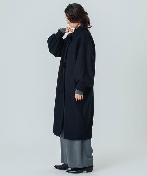 ステンカラーコート コート (mici)VOLUME SLEEVE COAT レディースの画像