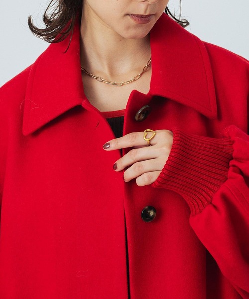 ステンカラーコート コート (mici)VOLUME SLEEVE COAT レディースの画像