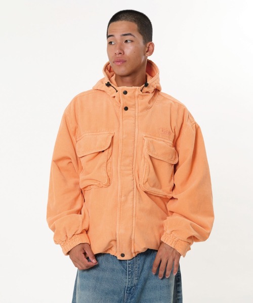 KEBOZ（ケボズ） コート ジャケット WASHED CORDUROY HOODED JACKET
