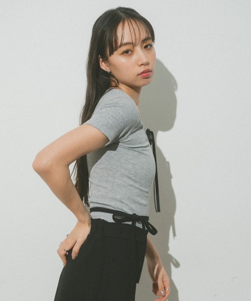 「VANNIE U」 半袖Tシャツ FREE ブラック レディース_画像5