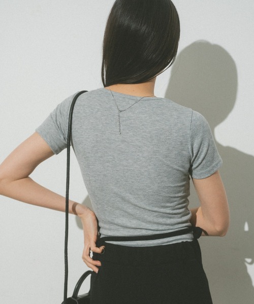 「VANNIE U」 半袖Tシャツ FREE ブラック レディース_画像8