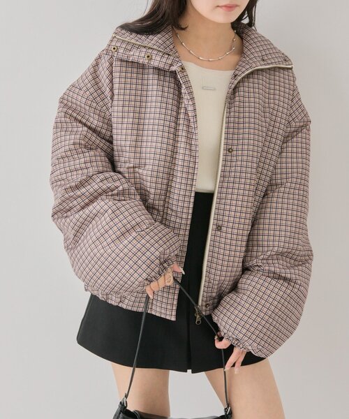 mystic（ミスティック） ダウンコート ダウンジャケット 中綿チェック