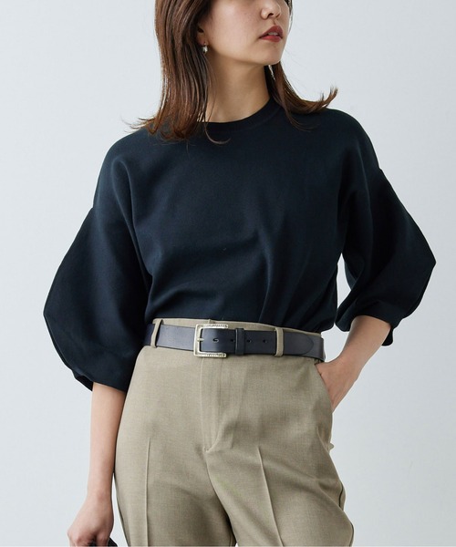 単品価格　複数購入でお値引き交渉可能　38サイズ DrawingNumbers Drawing Numbers（ドローイングナンバーズ） 7分袖ニット 38 グレー