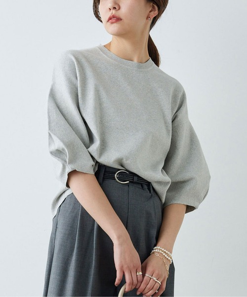 Drawing Numbers（ドローイングナンバーズ） 7分袖ニット 38 グレー