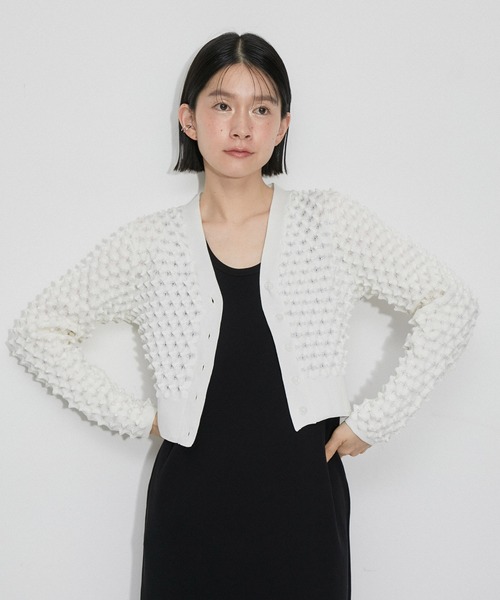 ADAM ET ROPE'（アダムエロペ） カーディガン FREE ホワイト