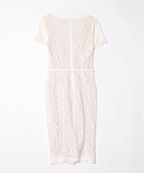 「Blumarine」 レース半袖ワンピース 42 ホワイト レディース_画像2