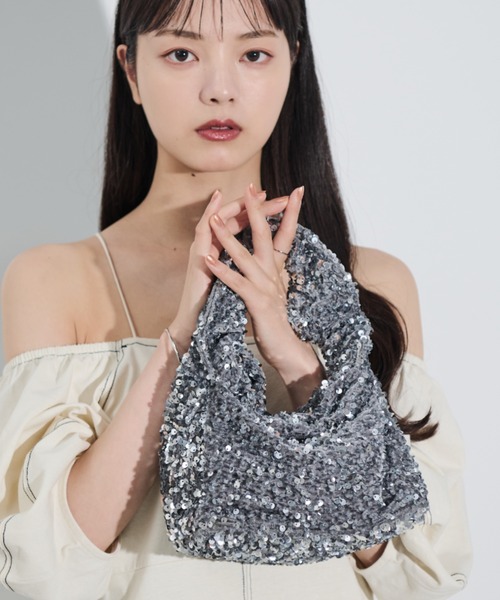 「paravion」 ハンドバッグ FREE シルバー レディース_画像4