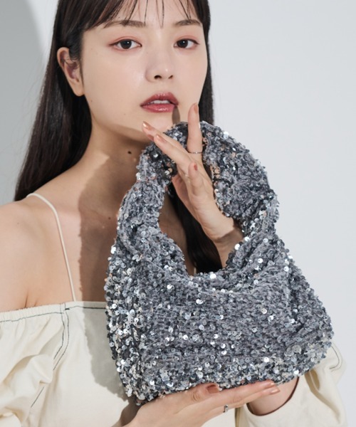 「paravion」 ハンドバッグ FREE シルバー レディース_画像5