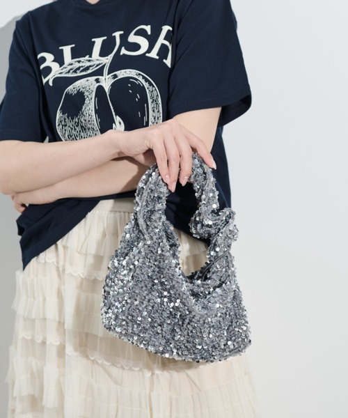 「paravion」 ハンドバッグ FREE シルバー レディース_画像6