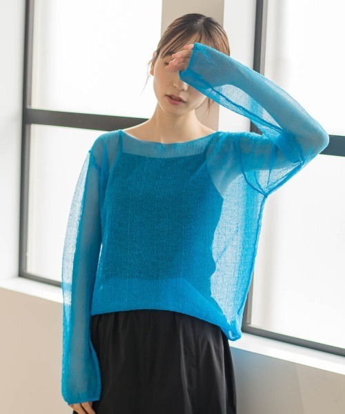 「Droite lautreamont」 長袖ニット 2 ブラック レディース_画像7