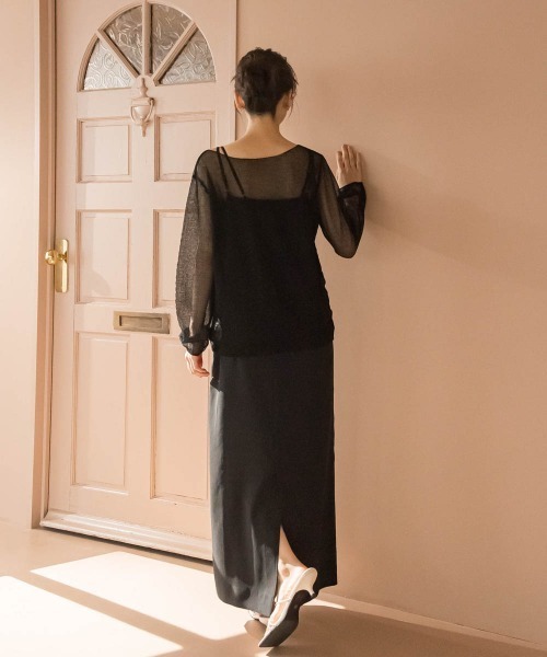 「Droite lautreamont」 長袖ニット 2 ブラック レディース_画像9