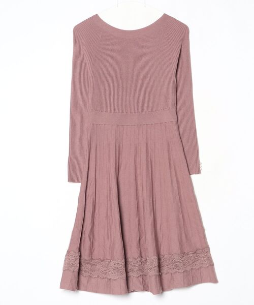 「PROPORTION BODY DRESSING」 ニットワンピース MEDIUM ピンク レディース_画像2
