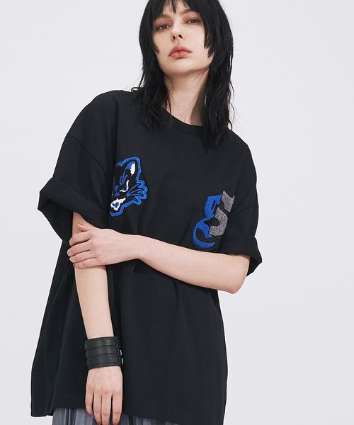 familiar Tシャツ2枚セット テリア 黒ギンガム ネイビー 2024年】お歳暮ギフト テリア Tシャツ2枚セット familiar 黒ギンガム