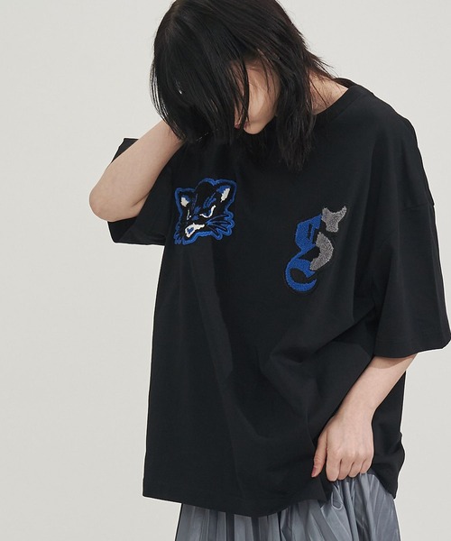 SeeSew tシャツ 「UNISEX」NEKOMATA SAGARA TEE/ネコマタサガラTシャツ