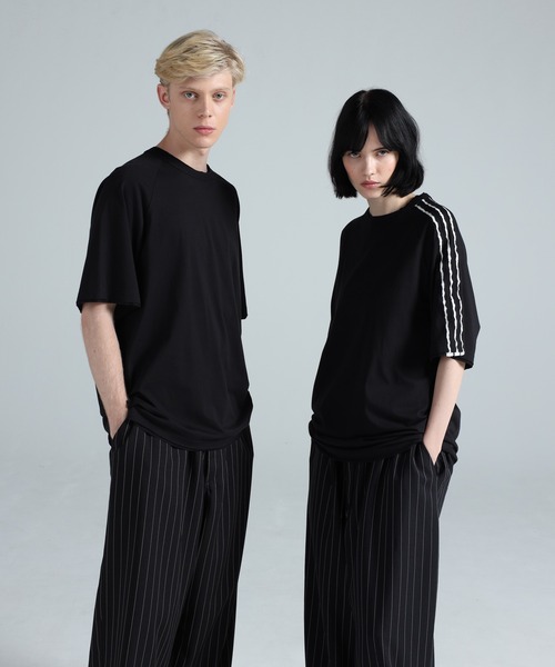 Ｒ＆Y　３点 Y-3 tシャツ RAW EDGE 3 STRIPES SHORT SLEEVE TEE メンズ レディース