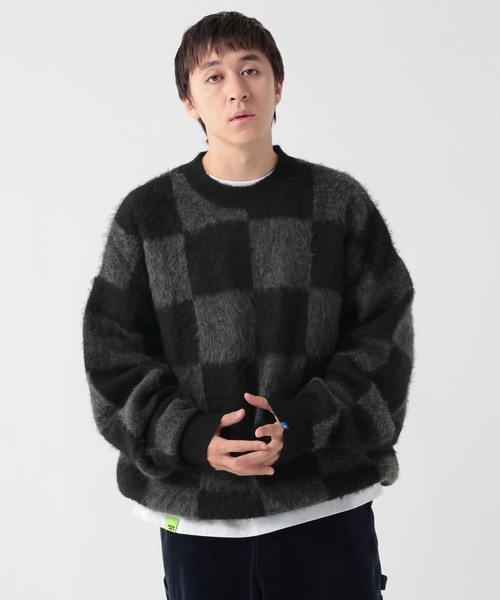 George's セーター ニット チェッカーニットプルオーバー メンズ