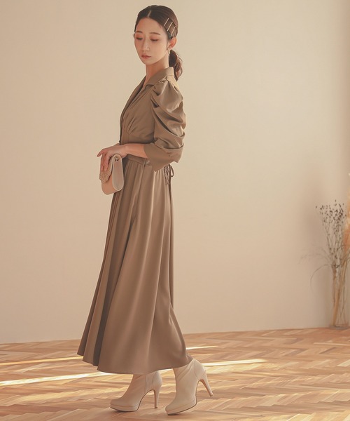 「Kana」 7分袖ワンピース S ブラック レディース_画像5