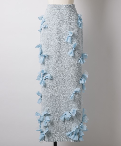 「J1U by LA BELLE ETUDE」 タイトスカート 1 ネイビー レディース_画像2