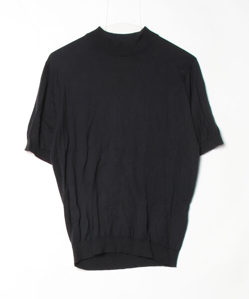 「JOHN SMEDLEY」 半袖ニット SMALL ブラック メンズ