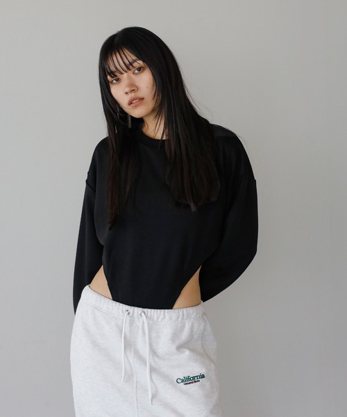 【N.YHAVN】Crewneck Bodysuit ボディースーツ長袖カットソー N.YHAVN】Crewneck Bodysuit ボディースーツ長袖カットソーの通販 by