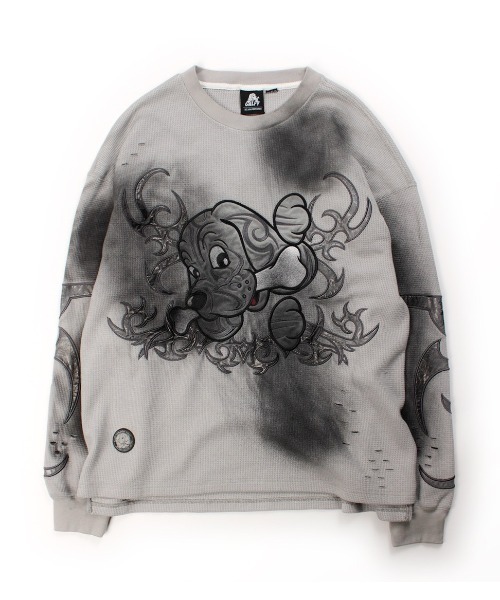 GALFY（ガルフィー） tシャツ 「GALFY」汚れ部族ワッフルロンTEE 