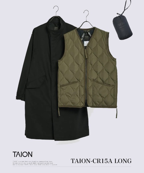 TAION（タイオン） ダウンジャケット ダウン 「TAION」CR モッズコート