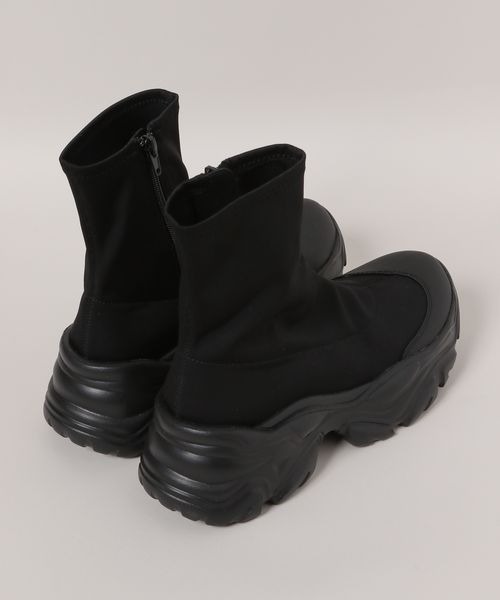 JEANASIS ジーナシス　バイカー　ロングブーツ　厚底 JEANASIS（ジーナシス） ブーツ LARGE ブラック系その他 レディース