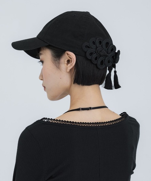 tanakadaisuke（タナカダイスケ） キャップ FREE ブラック レディース