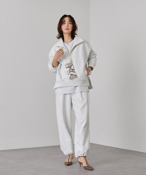 トレーナー スウェット 「A・MONN」「セットアップ着用可能」ZIP SWEAT プルオーバー レディースの画像