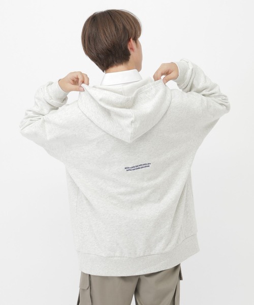 GLOBAL WORK（グローバルワーク） パーカー ポイント刺繍ダブルZIP