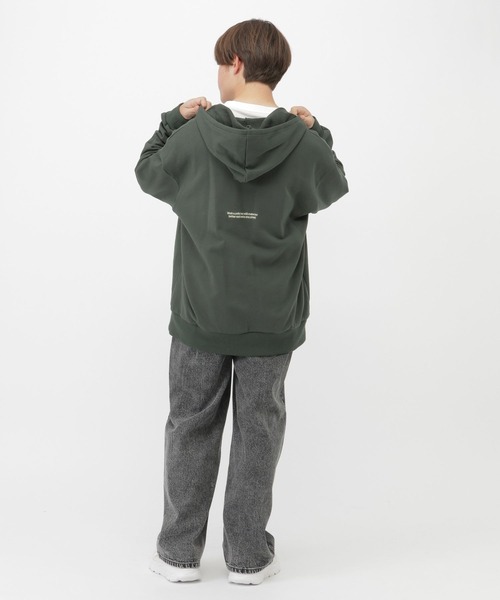 GLOBAL WORK（グローバルワーク） パーカー ポイント刺繍ダブルZIP