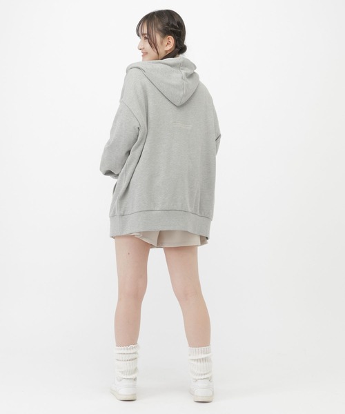 GLOBAL WORK（グローバルワーク） パーカー ポイント刺繍ダブルZIP