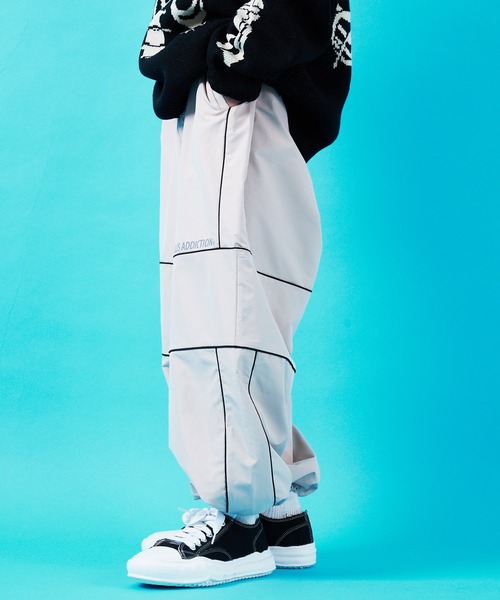 「GALLIS ADDICTION」 イージーパンツ M サックスブルー メンズ_画像5