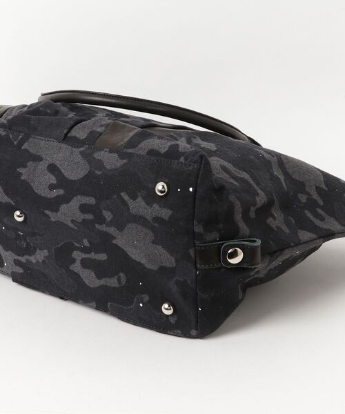 「DECADE」 カモフラージュボストンバッグ - ブラック メンズ_画像3