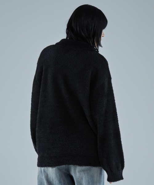 「VELNUS」 長袖ニット M ブルー メンズ_画像3