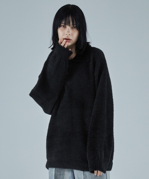 「VELNUS」 長袖ニット M ブルー メンズ_画像4