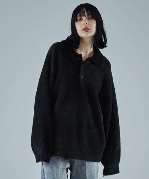 「VELNUS」 長袖ニット M ブルー メンズ_画像5