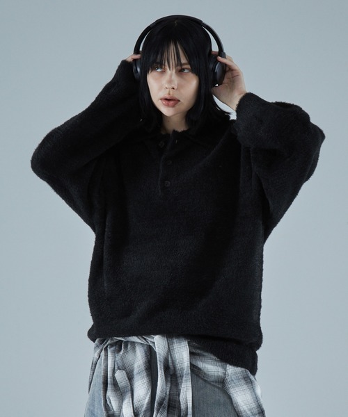 「VELNUS」 長袖ニット M ブルー メンズ_画像8