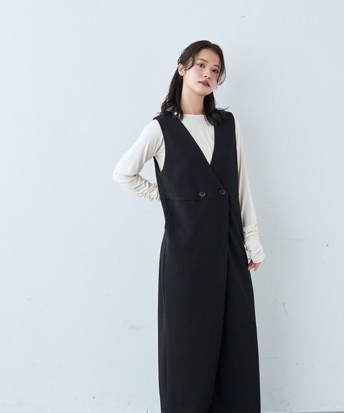 あんな　カシュクールサロペット mil（ミル） サロペット オーバーオール カシュクール サロペット