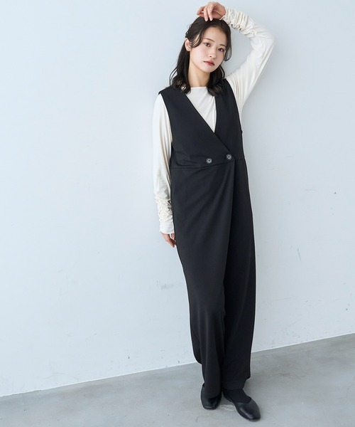 あんな　カシュクールサロペット mil（ミル） サロペット オーバーオール カシュクール サロペット