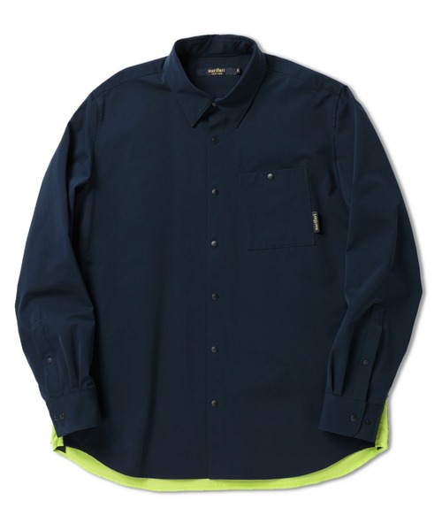 「narifuri」 長袖シャツ MEDIUM ネイビー メンズ_画像4