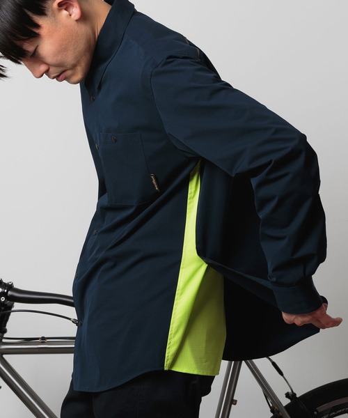 「narifuri」 長袖シャツ MEDIUM ネイビー メンズ_画像6