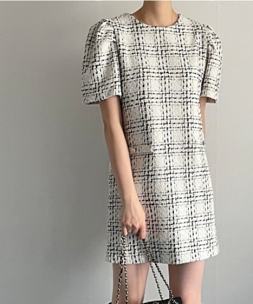 「FREE STYLISTS」 半袖ワンピース FREE ホワイト レディース_画像5