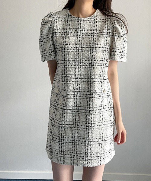 「FREE STYLISTS」 半袖ワンピース FREE ホワイト レディース_画像6