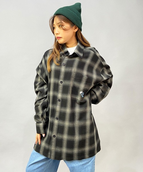 「SANTA CRUZ」 長袖シャツ M ホワイト メンズ_画像6