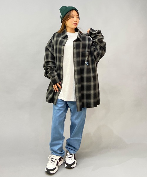 「SANTA CRUZ」 長袖シャツ M ホワイト メンズ_画像7