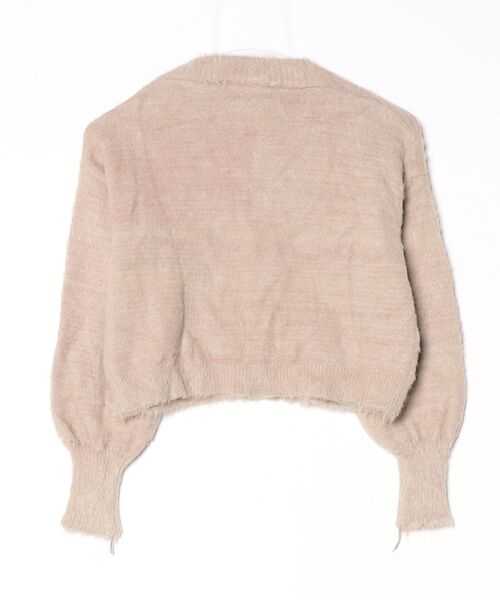 「melple」 ニットカーディガン - ベージュ レディース_画像2