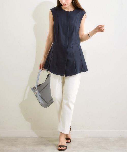 「7days Life Styling」 セットアップ 3L ネイビー レディース_画像7