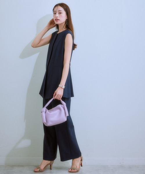 「7days Life Styling」 セットアップ 3L ネイビー レディース_画像8